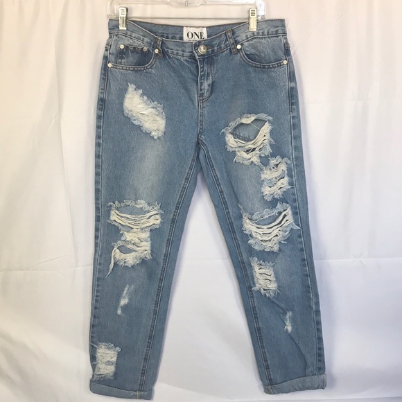One Teaspoon Denim - One by One Teaspoon Size 27 light blue Denim Jeans